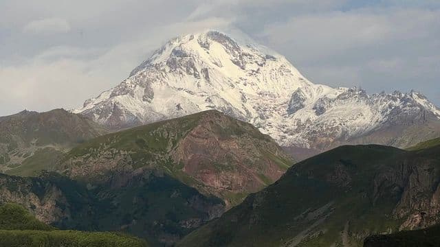 View of Mount Kazbegi